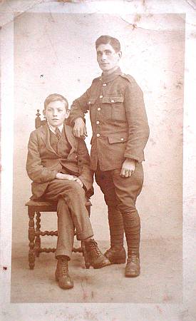 Robert Self Seated and Fewkes Billeted with family